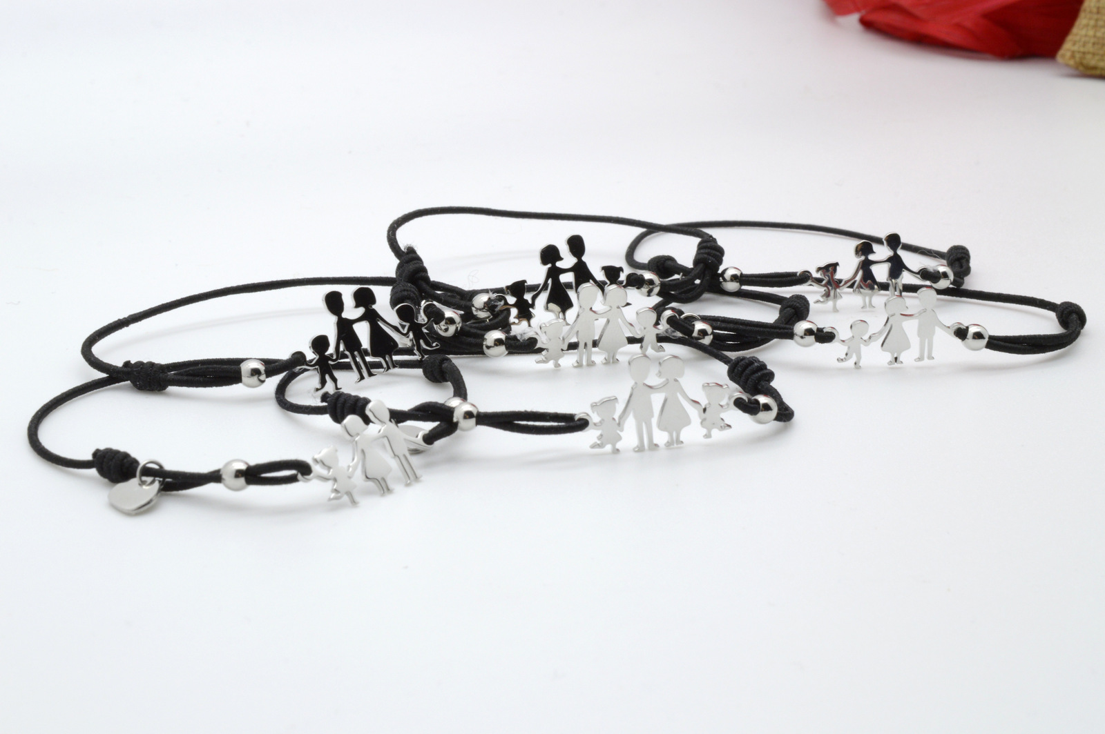 B18- BRACCIALE FAMIGLIA ACCIAIO ELASTICO (10)